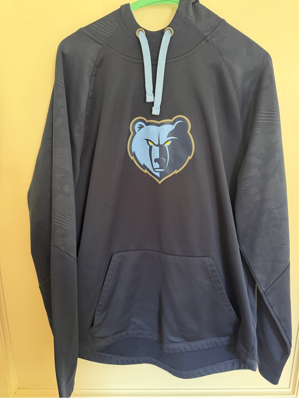Fanatics Memphis Grizzlies NBA Pullover Hoodie - Men's Large - Navy & Light Blue